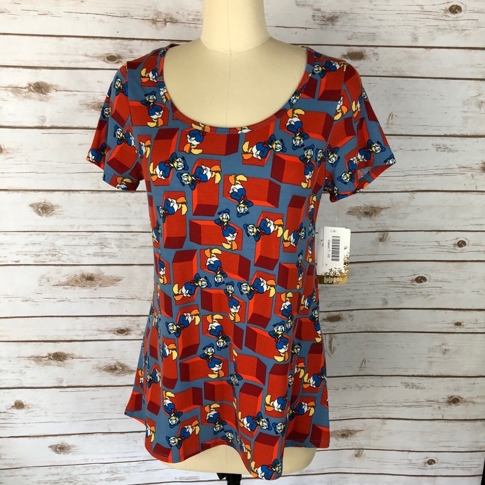 LuLaRoe Disney Donald Duck Classic T Top